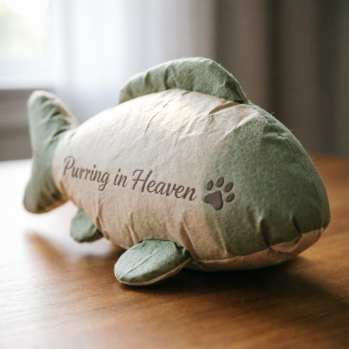 Purring in Heaven — Paper Catnip Pillow