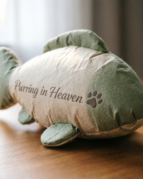 Purring in Heaven — Paper Catnip Pillow